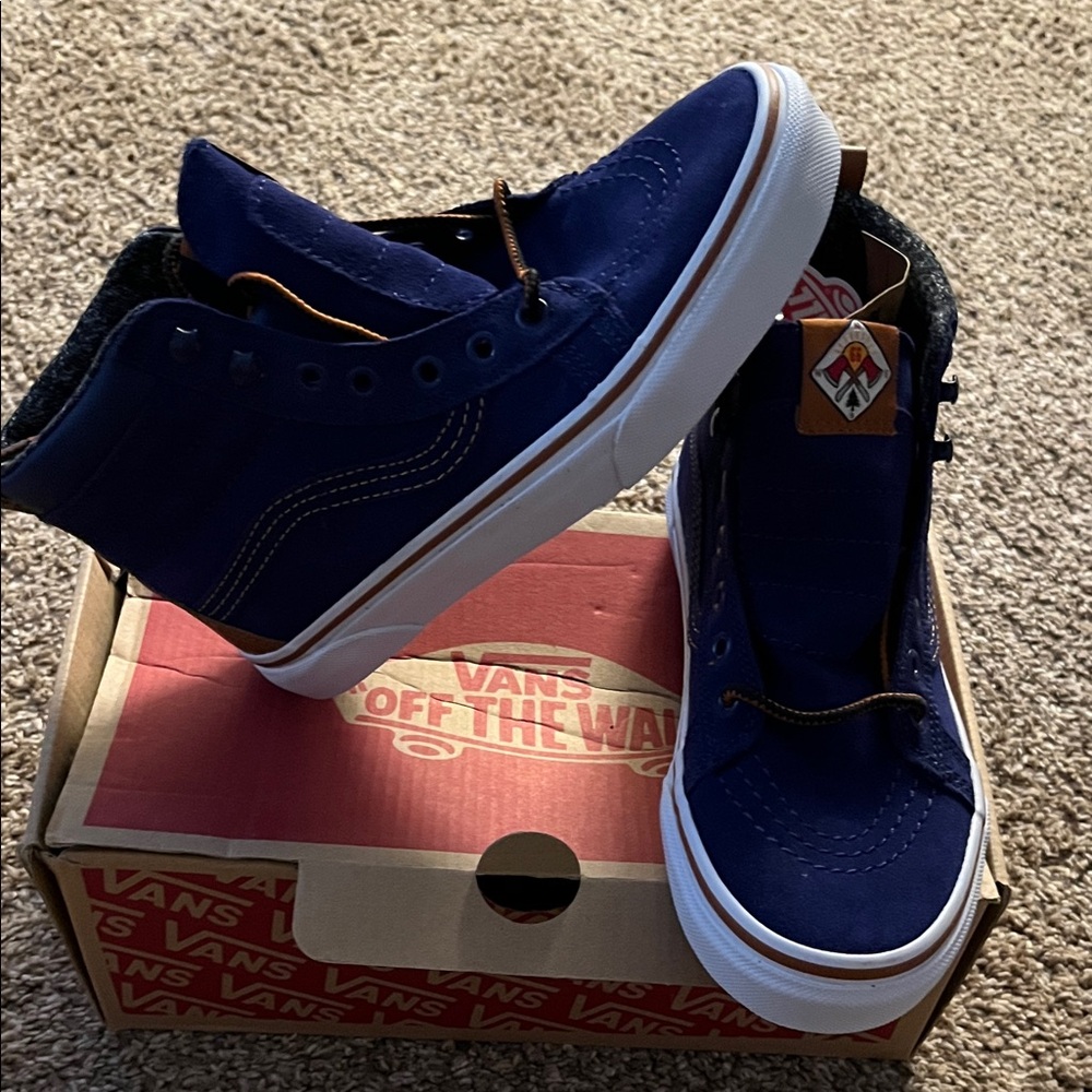 Vans Kids Navy High-Top Sneakers